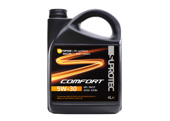 Синтетическое моторное масло Suprotec Comfort 5W-30 4л