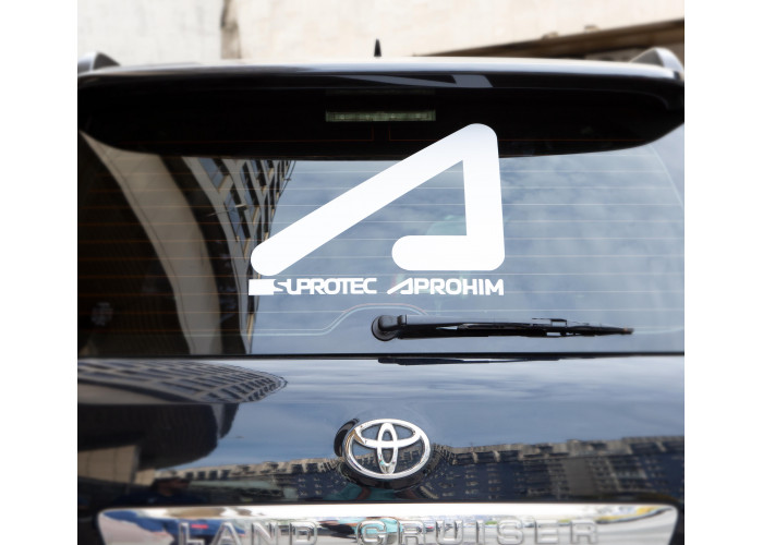 Спеццена от AcademeG: Наклейка "AcademeG logo" на стекло автомобиля (большая)