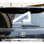 Наклейка "AcademeG logo" на стекло автомобиля (большая)